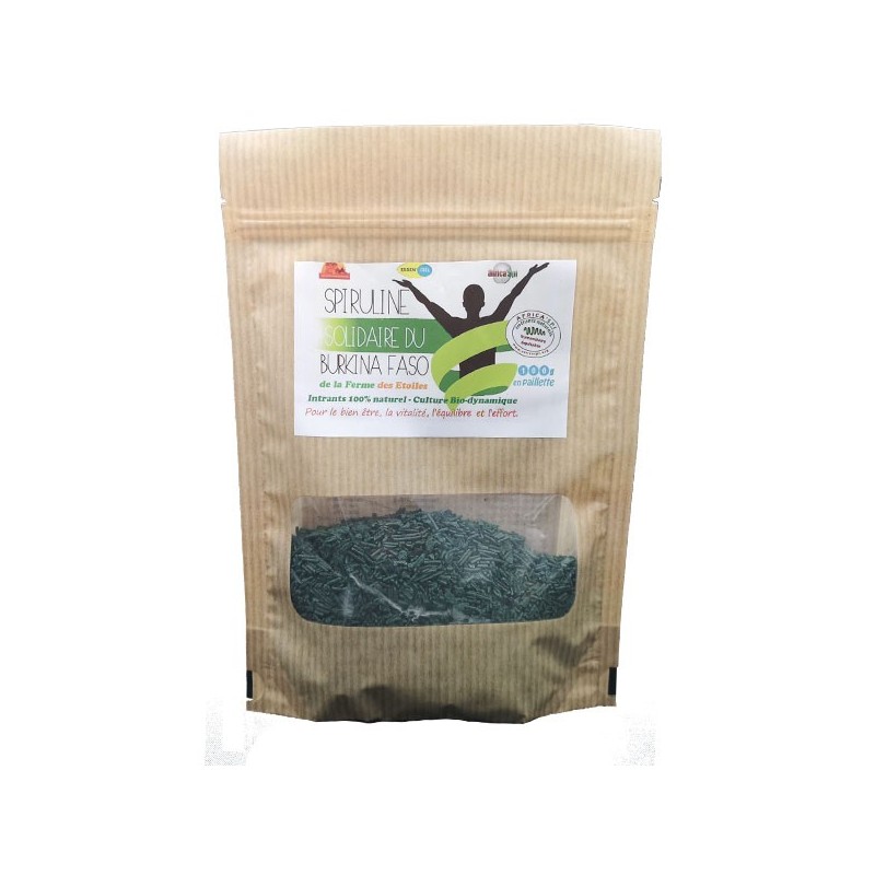 ORGANIC Spirulina 500mg rich in proteins, iron, calcium, vitamins