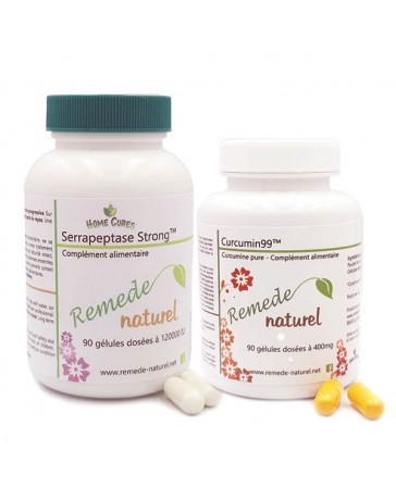 Lot curcumin 99 et serrapeptase strong