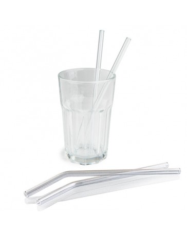 Pailles En Verre Réutilisables Pour Boisson, Accessoire Écologique Pour Cocktail, Bar Avec Brosse