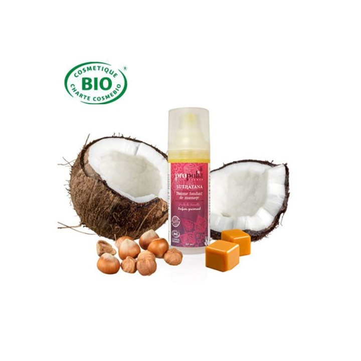 Schmelzender und Gourmet-Bio-Massagebalsam auf Basis von Propolis