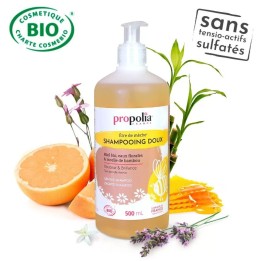 Shampooing doux bio miel et bambou pour toute la famille