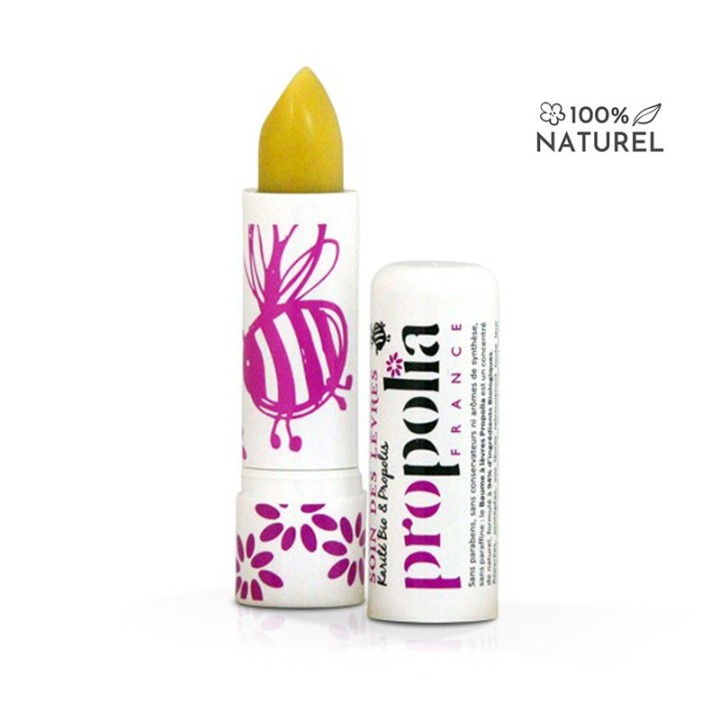 Pflegen und reparieren Sie Lippenbalsam mit Propolis und Sheabutter