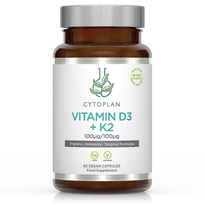 Vitamines D3 + K2 végétales pour une utilisation à court terme