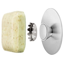 Support magnétique pour savon en pain, pratique et esthétique !