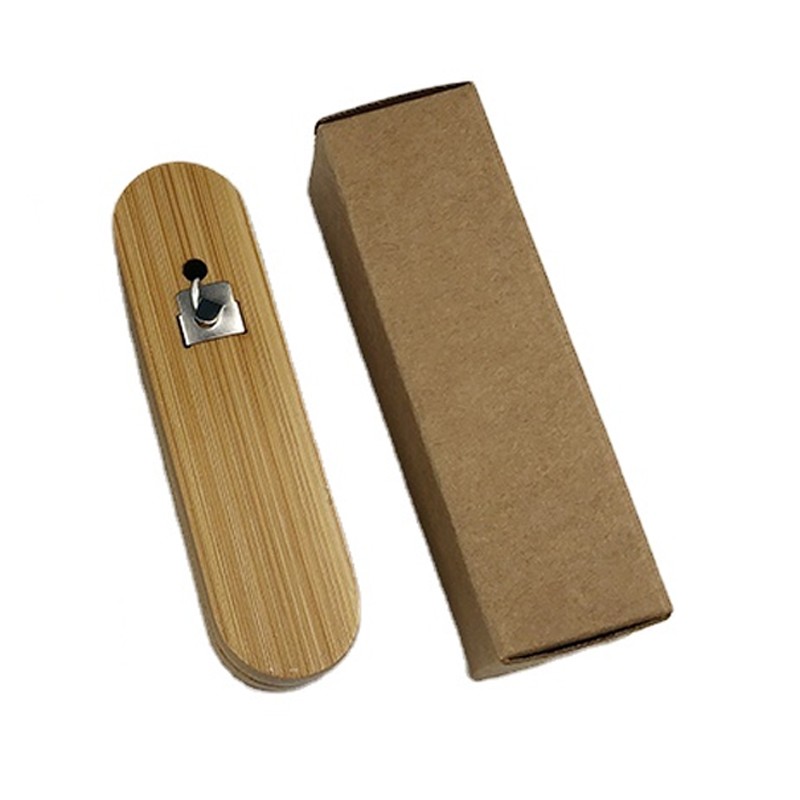 Biodegradable dental floss in its bamboo box