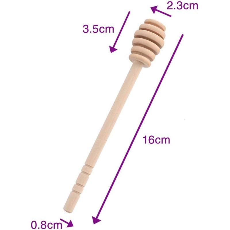 Wooden honey spoon, preserves the benefits of honey for a long time