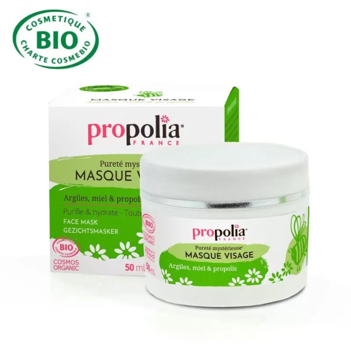 Masque visage Bio Propolis, Miel, Kaolin et Illite