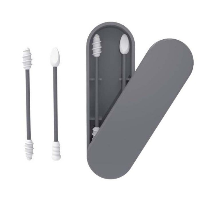 Cotons tiges réutilisable en silicone médicale, éco friendly