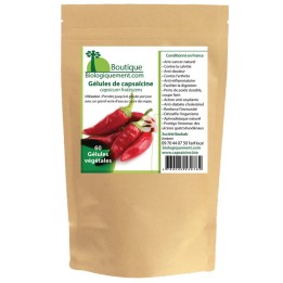 Capsaicin, active component of pepper, in capsule for easy intake