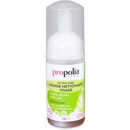 Mousse nettoyante certifiée Bio Thé vert, Propolis et Aloe vera