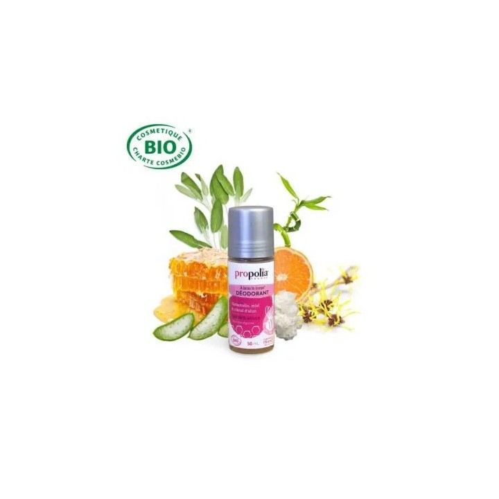 Déodorant Bio Miel, Hamamélis et Cristal d'alun