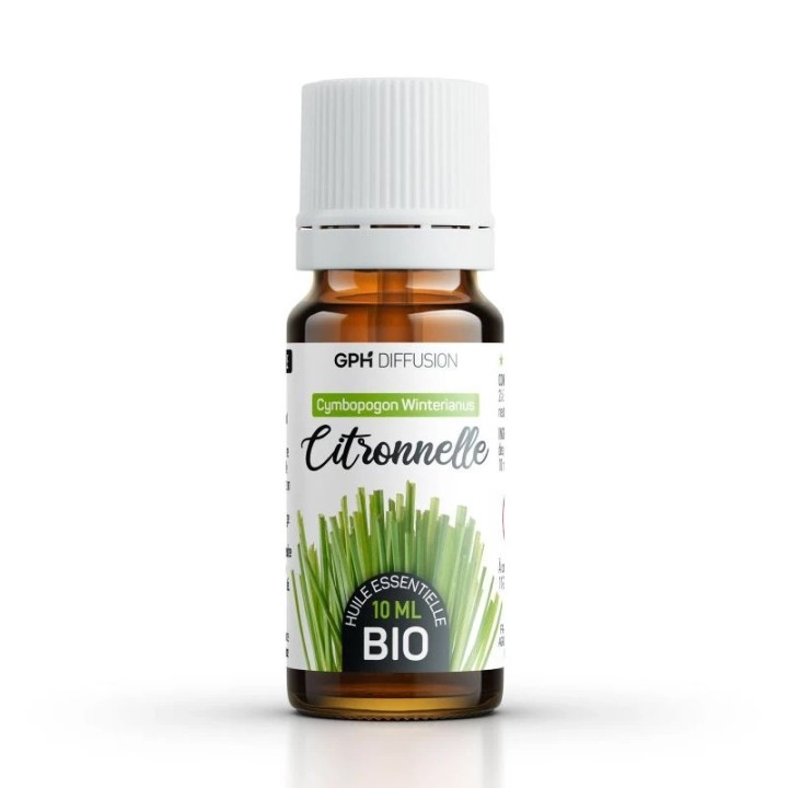 Ätherisches Bio-Zitronengrasöl 10 ml abweisend und antibakteriell