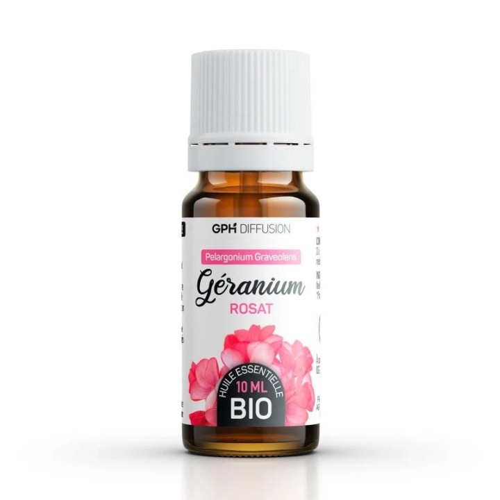 Organic rose geranium essential oil 10ml for problem skin