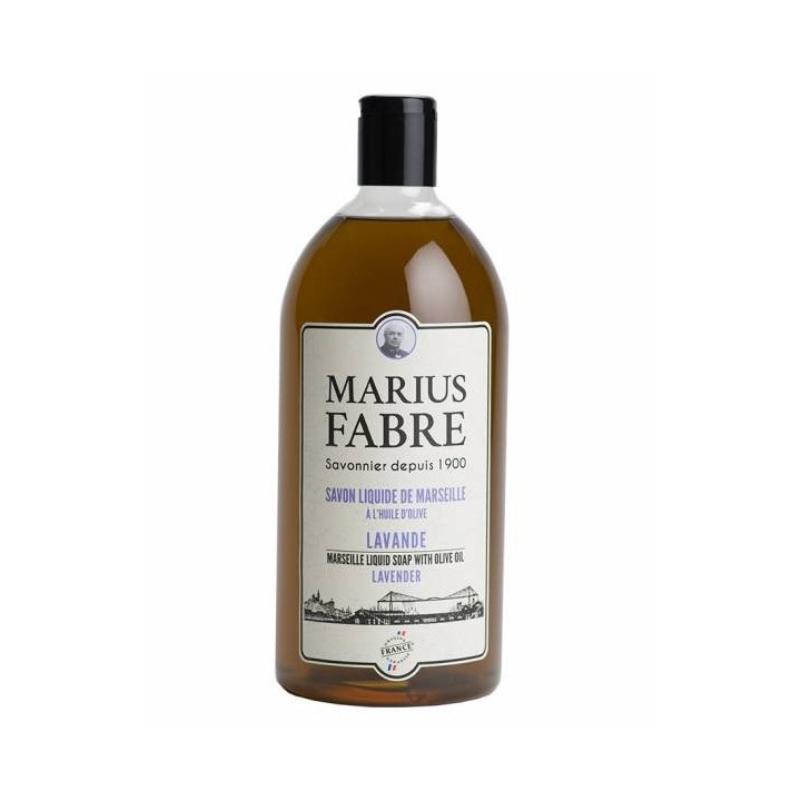 Savon de marseille liquide parfumé à la lavande, format familiale
