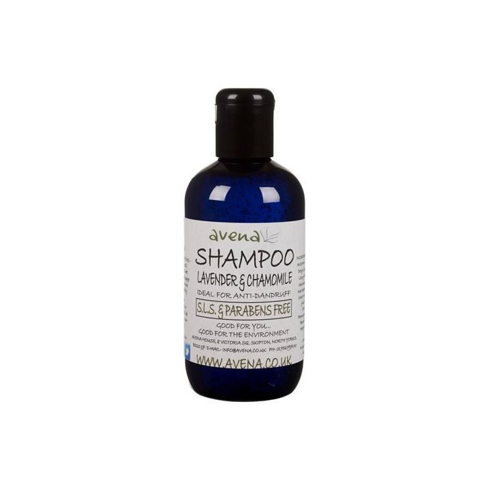 Gentle shampoo with lavender and chamomile essential oils
