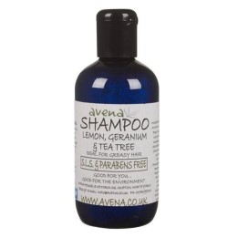 Gentle shampoo with lemon, geranium and tea tree essential oils