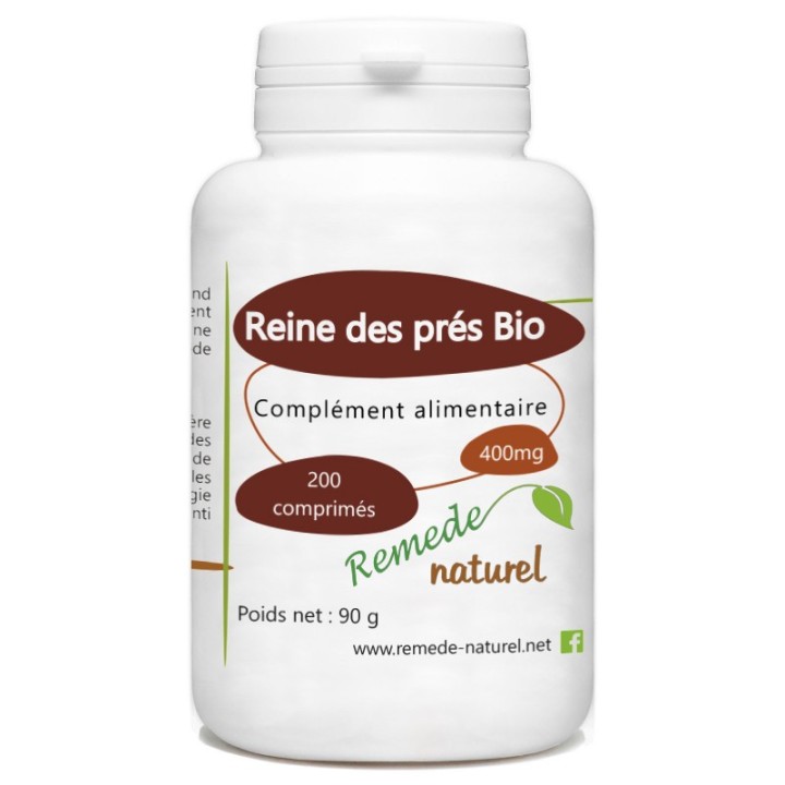Organic meadowsweet in 200 tablets for detox and showering