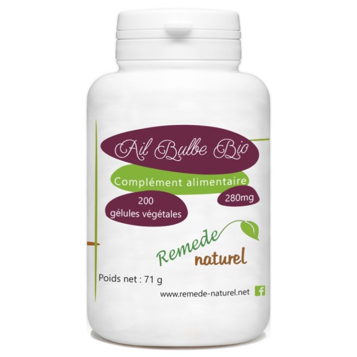 Ail bulbe en complément alimentaire bio, puissant antioxydant naturel