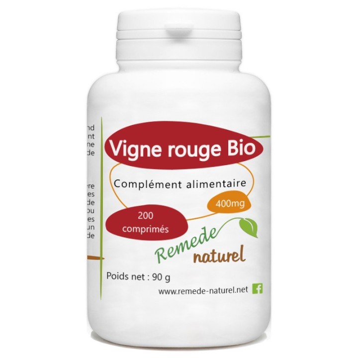 Vigne rouge Bio pour les problèmes de circulations sanguines