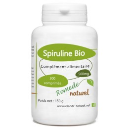 Organic Spirulina 500mg rich in proteins, iron, calcium, vitamins ..