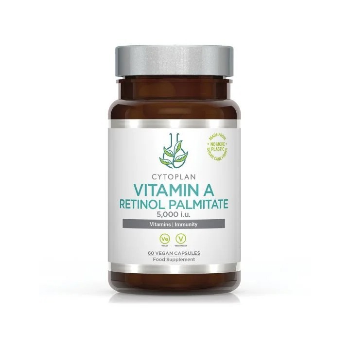 Vitamine A vegan sous forme de palmitate de rétinol dosée à 5000iu