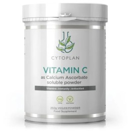 Vitamine C vegan sous forme de poudre d'ascorbate de calcium soluble