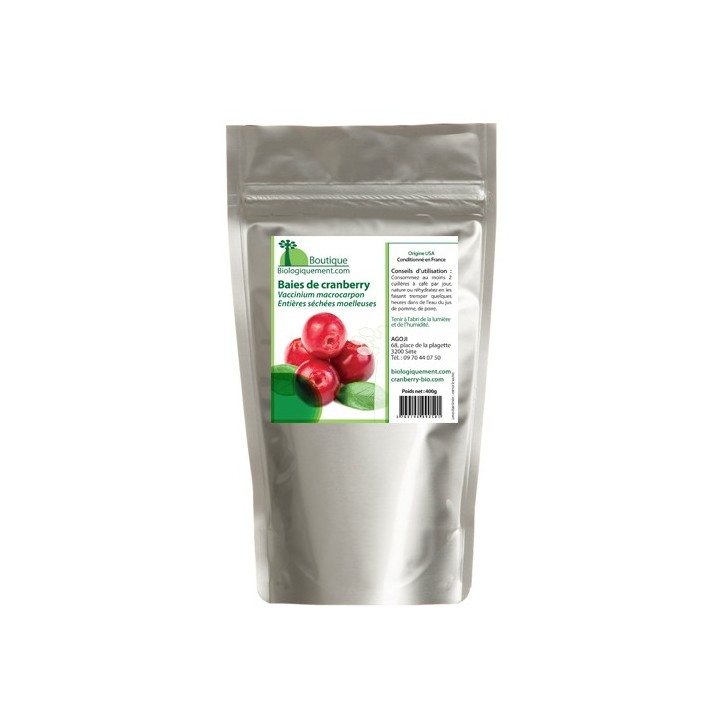 Cranberry berry recognized for its virtues on the urinary system