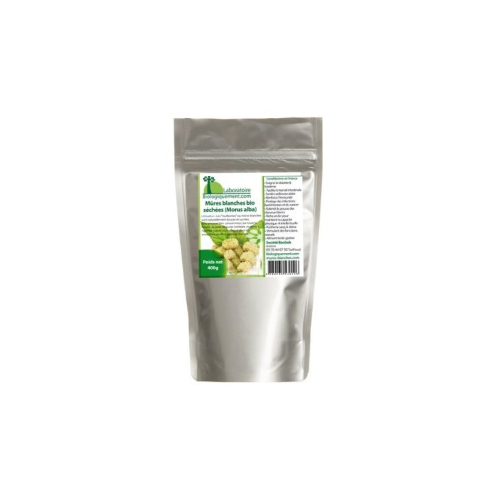 Mûres blanches séchées, superfruits riche en vitamine C et antioxydant