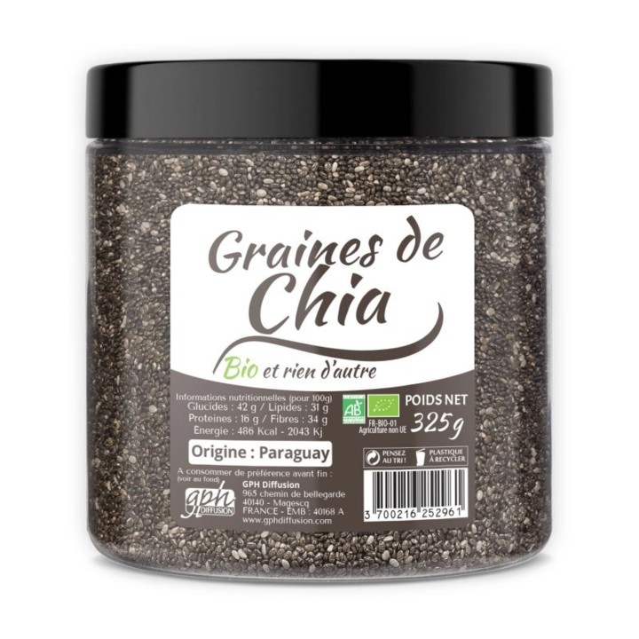 Chiasamen, Superfood reich an Eiweiß, Ballaststoffen, Mineralien...