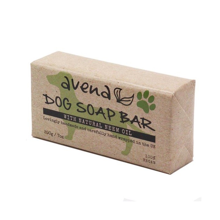 Natural soap for dogs based on neem and lemongrass oil