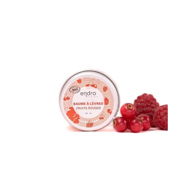 nourishing and moisturizing organic lip balm in a glass container