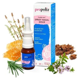 Nasal spray combining propolis, potassium and plants for all