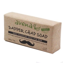 Solid face and beard soap with neem and lemongrass oil