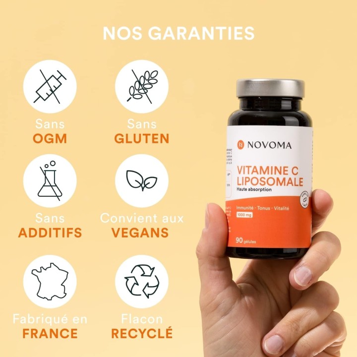 Vitamine C vegan sous forme de poudre d'ascorbate de calcium soluble
