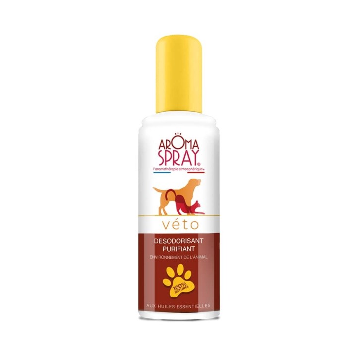 Spray aux huiles essentielles pour l'environnement des animaux