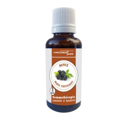 Macerate of young fresh organic bramble shoots