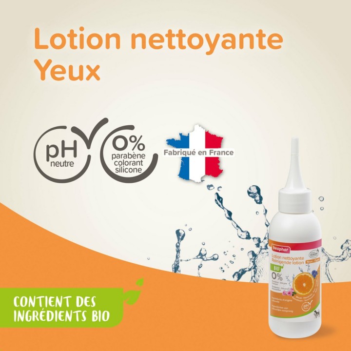 Natural lotion for cleaning pet eyes