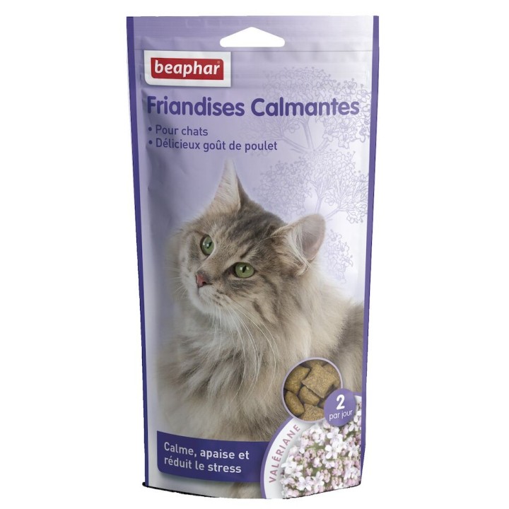 Friandises calmantes goût poulet, à la valériane et à la mélisse