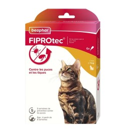 Anti-puces pour chats actif pendant 5 semaines