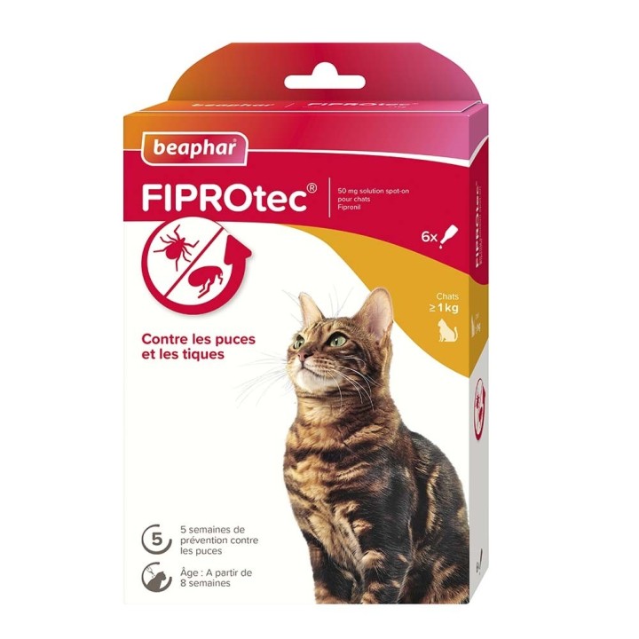 Flea control for cats, active for 5 weeks