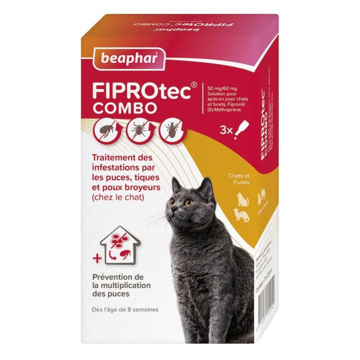 Pipettes antiparasitaires pour chats et furets
