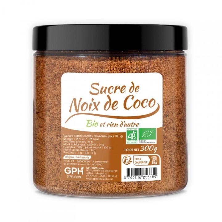Coconut sugar, the natural sugar with a low glycemic index