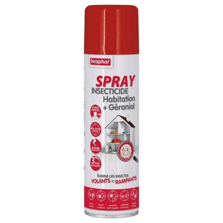 Spray diffuseur 2 en 1 insecticide pour l'habitat jusqu'à 160m²