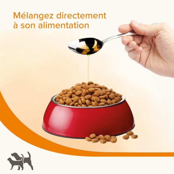 Huile de saumon riche en acides omega 3 et 6 pour chats et chiens