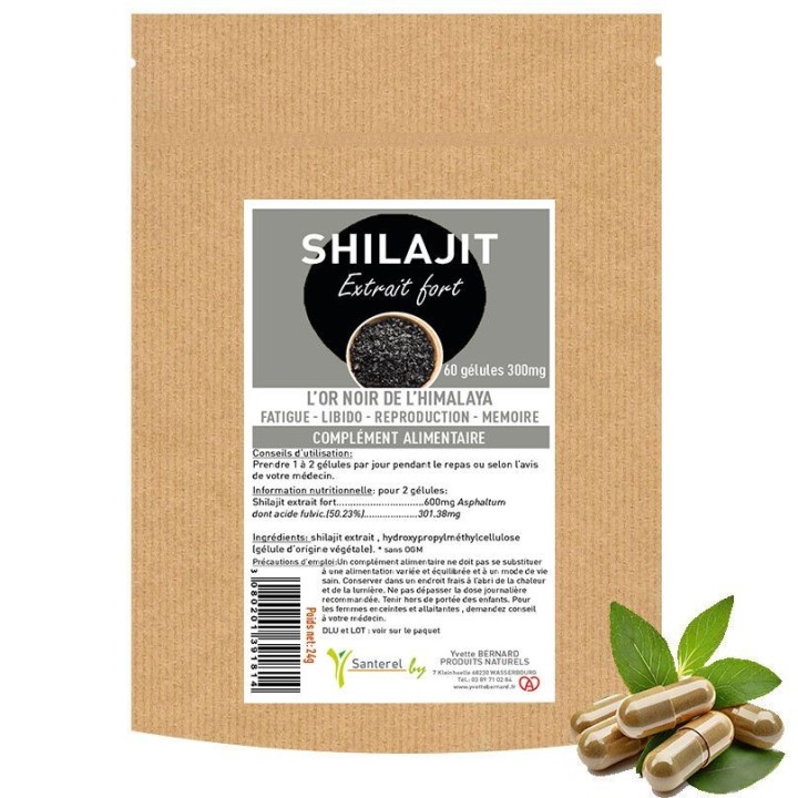 Shilajit, l'or noir de l'Himalaya, à plus de 50% d'acide fulvic