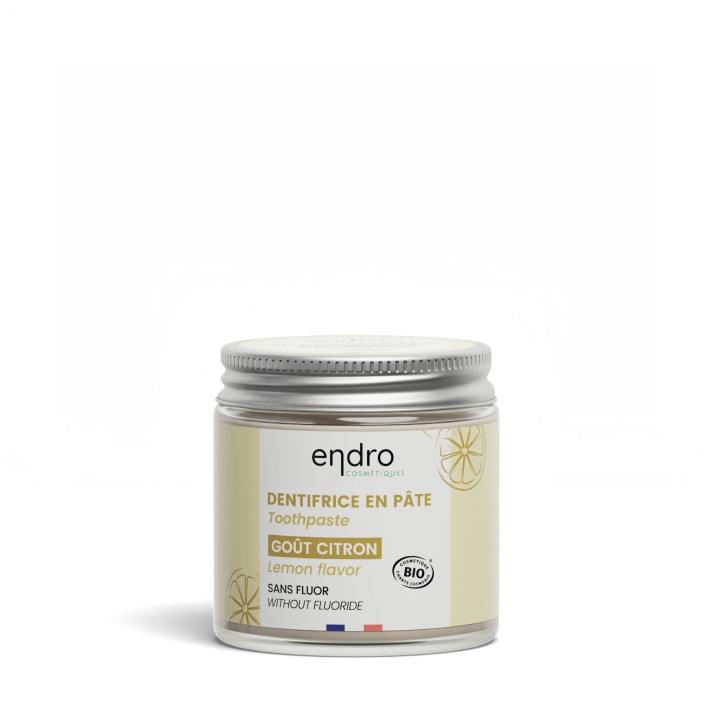 Natural paste toothpaste, safe, made in France in a glass jar!