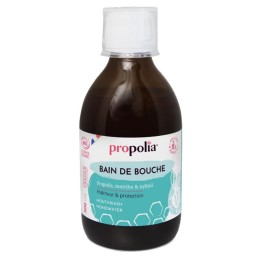 Bain de bouche à base de propolis, menthe, citron, romarin et xylitol
