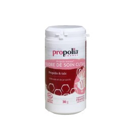 Propolis- und Talkumpuder, ideal für die Babypflege.